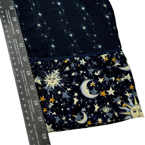 J. CREW Woman's XXL Navy Blue Celestial Easy-luxe Eco Robe Twinkling Sky Pockets - Picture 12 of 12